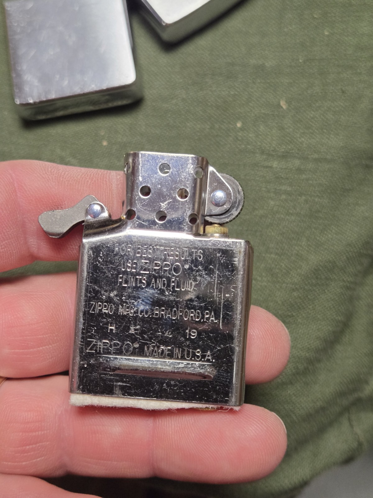 Rare Old 1960’s Vintage FASRON 3 III Military Navy Advertising Zippo Lighter