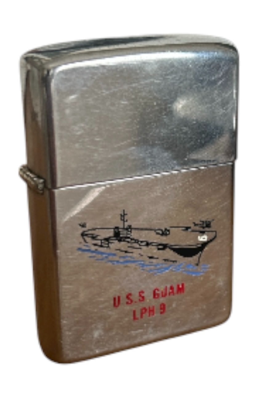 Zippo U.S.S. GUAM LPH 9 vintage probably from the 70’s