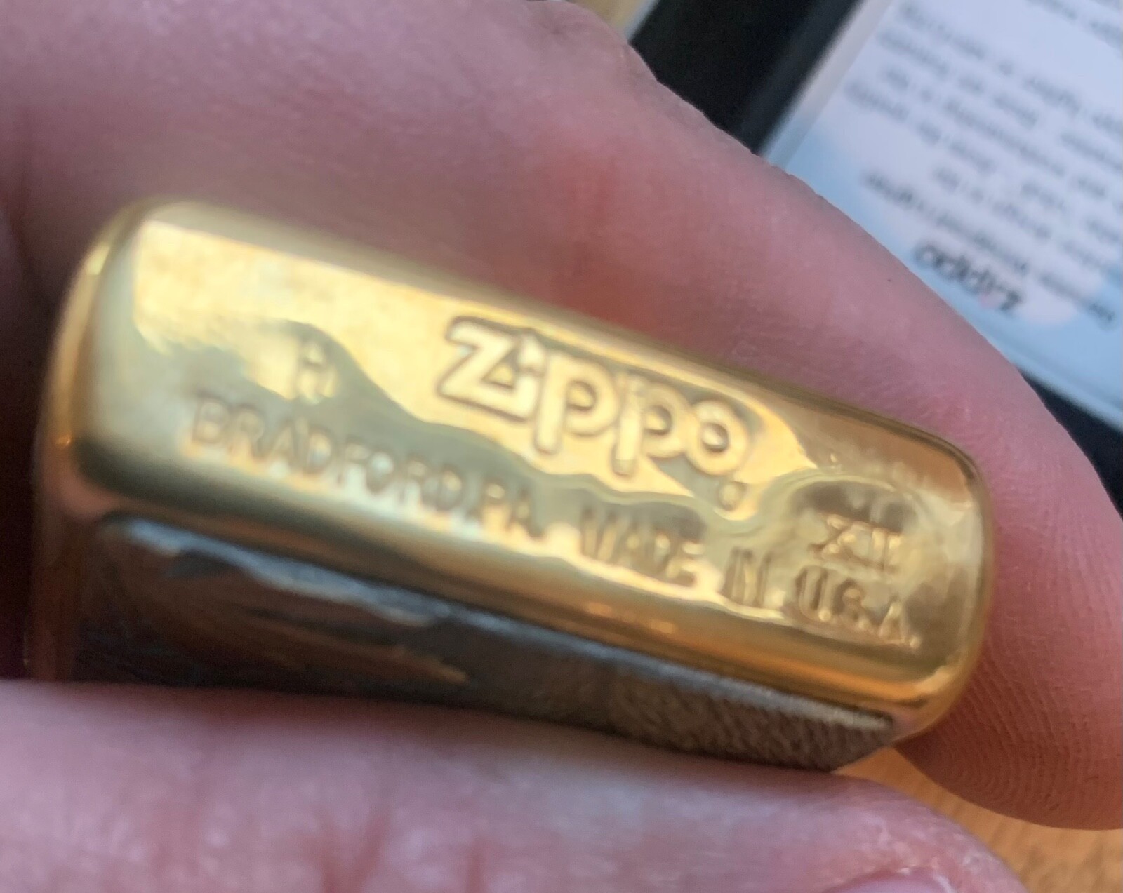 RARE BRASS GORILLA ZIPPO LIGHTER NEVER USED IN BOX N3