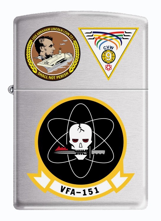 VFA-151 Vigilantes US Navy F-18 Squadron Zippo USS Abraham Lincoln (CVN-72) BC