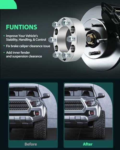 4Pcs 1.25″ Wheel Adapters 5×4.75 to 5×4.5 Studs 12×1.5 87.1mm 5Lug Wheel