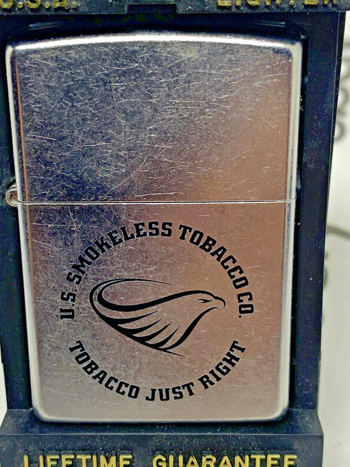 VTG 2007 Zippo A 07 lighter US Smokeless Tobacco Co NEW