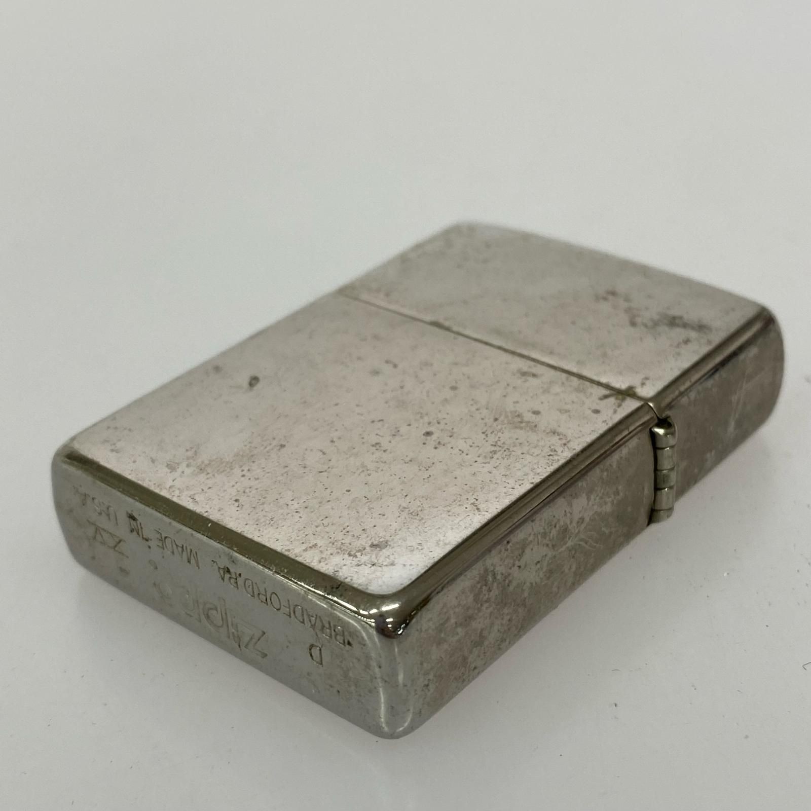 Zippo JR Yuzuru Lighter Silver Used 3cm x 1cm x 5cm