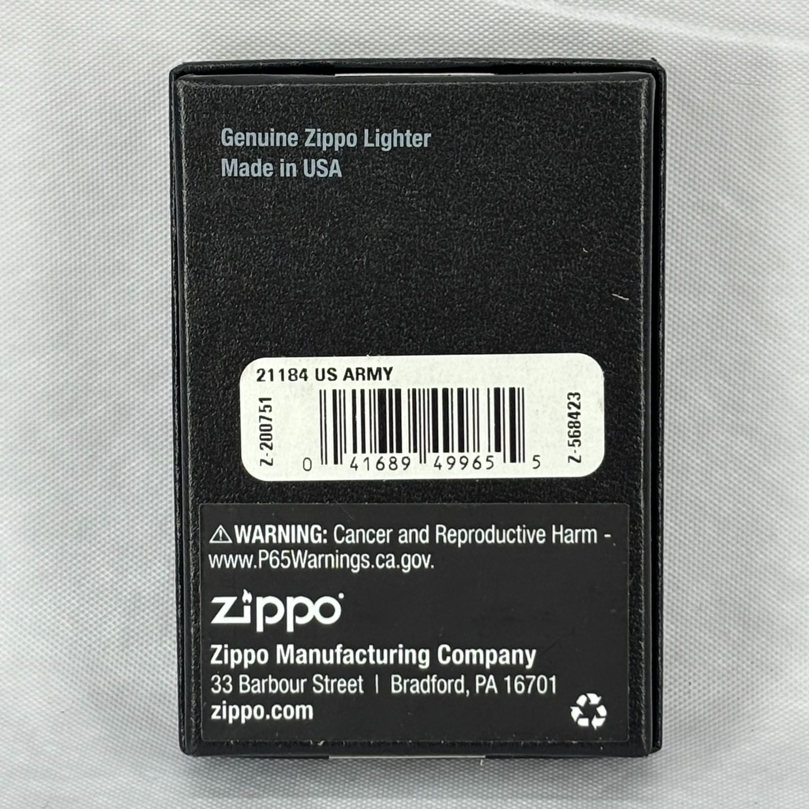 Genuine Zippo U.S. Army American Flag Windproof Pocket Lighter Made in USA NEW
