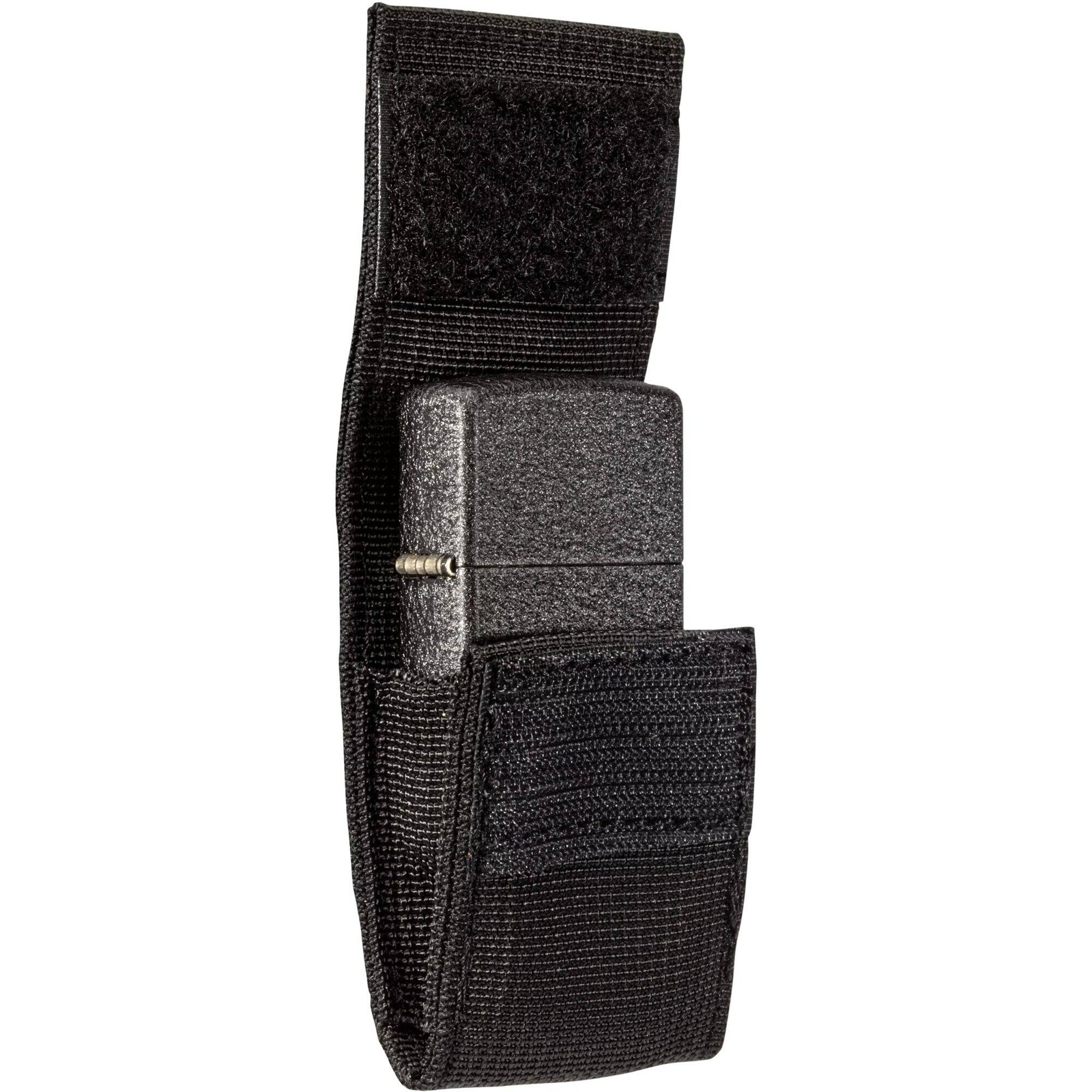 Zippo Lighter Pouch Black Tactical Nylon Hook and Loop Closure 48400