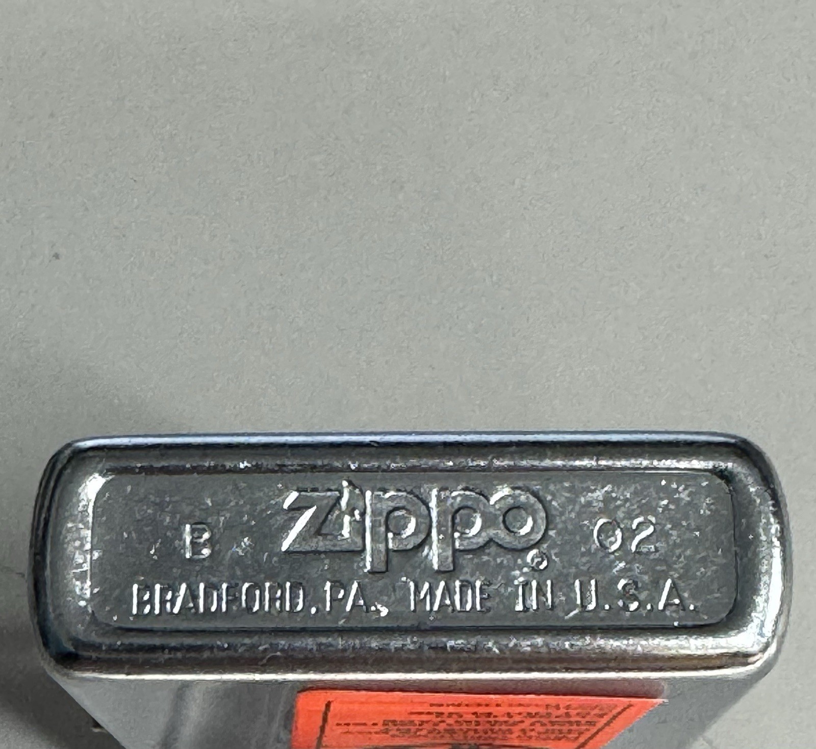 ZIPPO 2002 HOT COOL ZIPPO ITS ALL THE SAME CHROME LIGHTER SEALED IN BOX D654