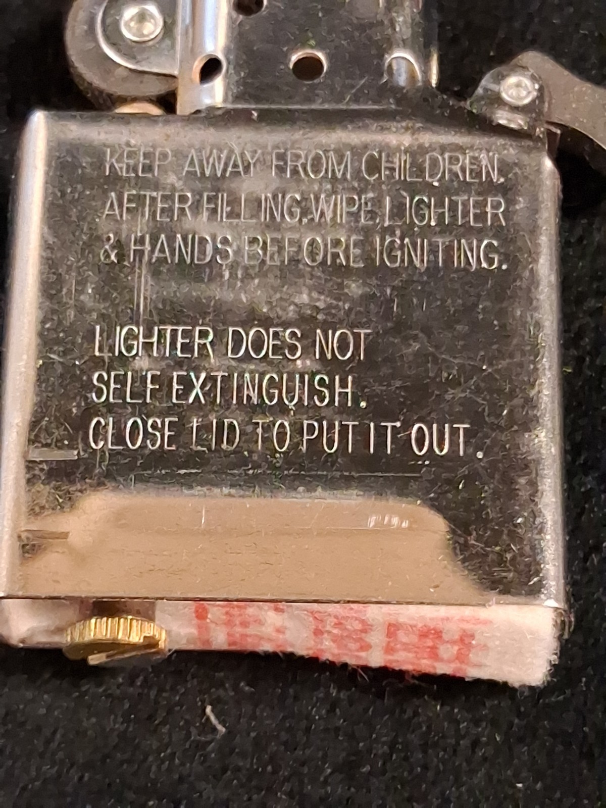 Eagle & Stars & Bars Authentic Zippo Lighter Street Chrome Finish Clean No Flint