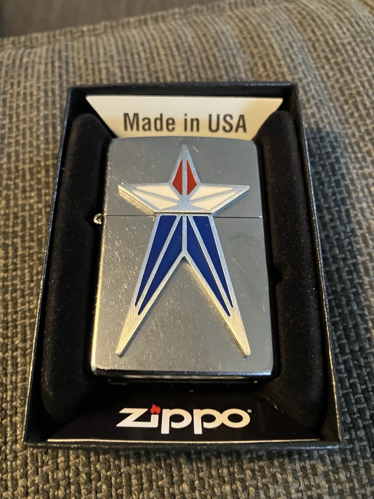 Patriotic Star Emblem Zippo Collectible Lighter New In Box Made In USA