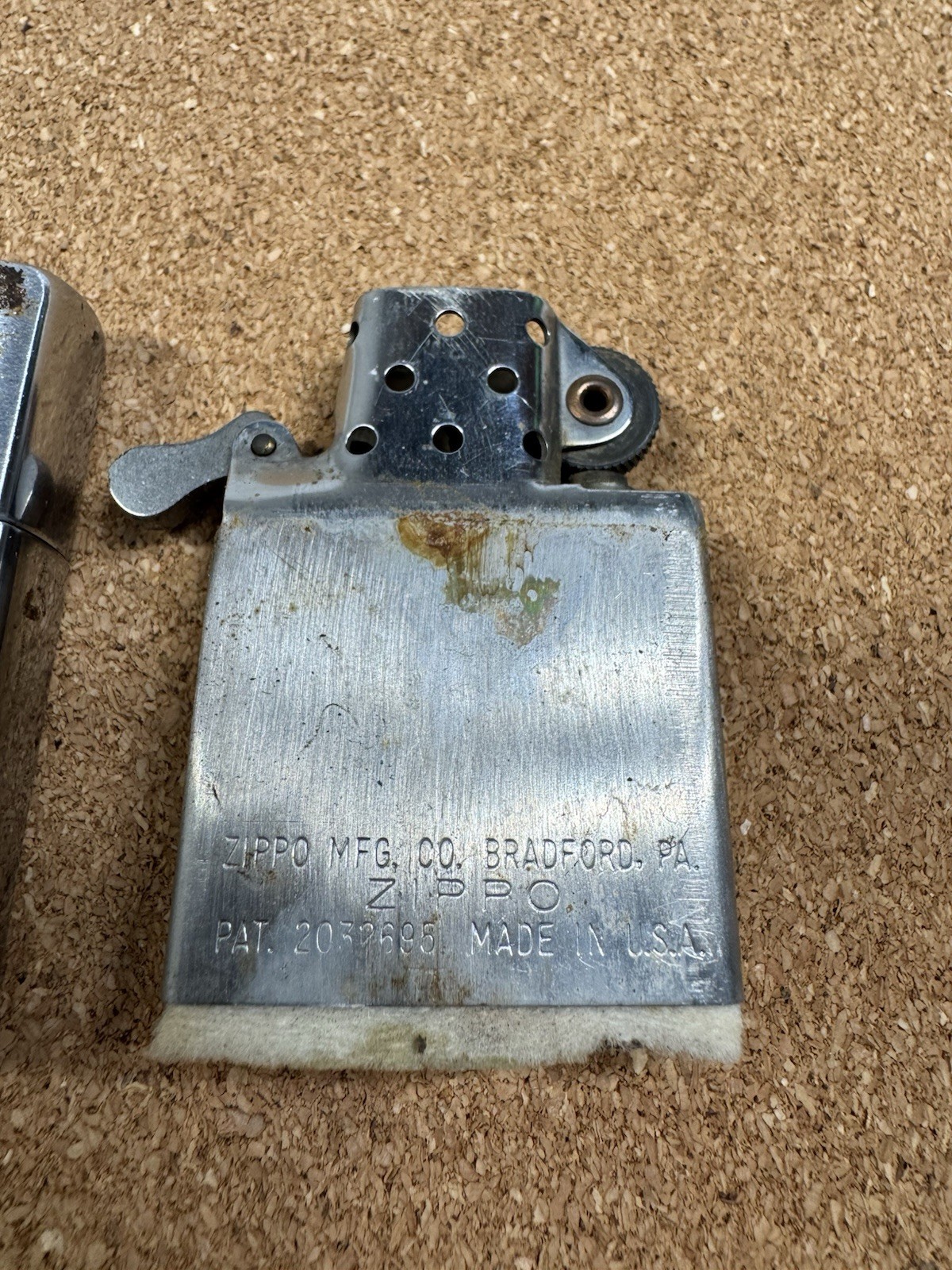 1940/50s Zippo Lighter General Sheet Steel 2032695 USA