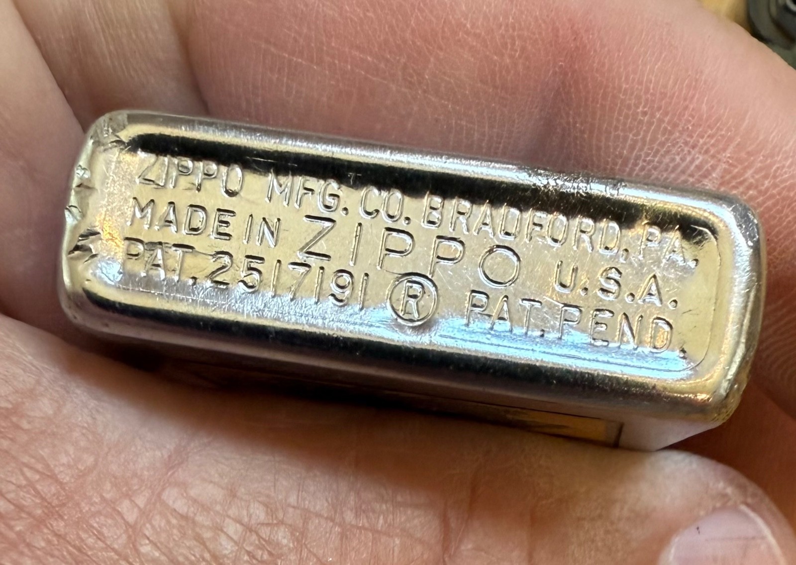 VINTAGE ZIPPO ADVERTISING LIGHTER USED NATIONAL HOMES ZB28
