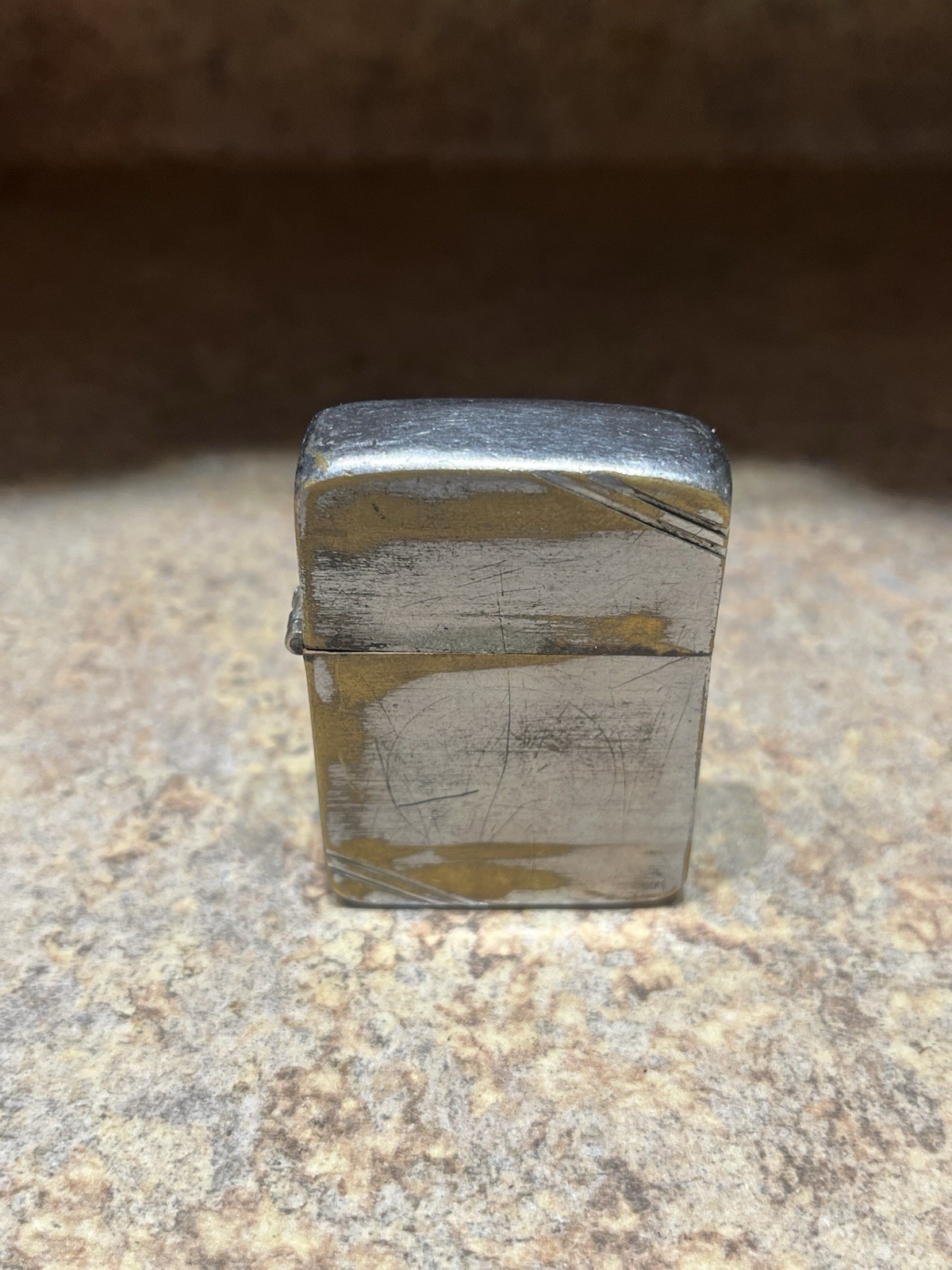 Vintage 1940-1941 Cut Corners No INSERT ZIPPO LIGHTER – Has Been Fixed