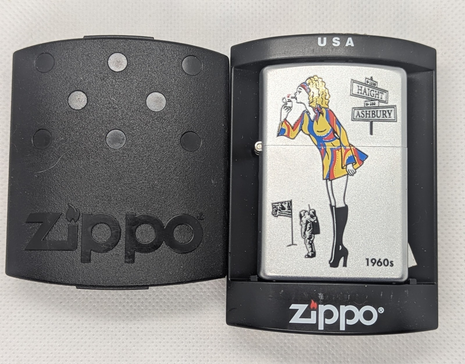 Zippo Windy in the 1960s Haight Ashbury Moon Landing Unfired