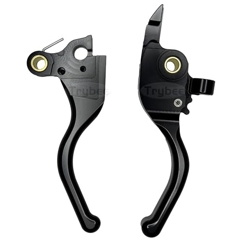 3 Finger CNC Shorty Hand Control Lever Kit Brake Clutch Levers,Fit for Black