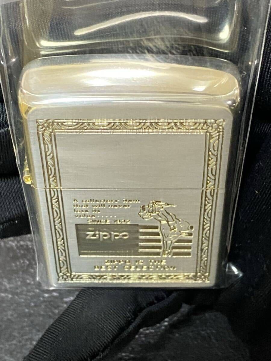 Zippo Windy 4 Sided Gold Front Gold Engraving Rare Model Made in 2007 WINDY GOLD