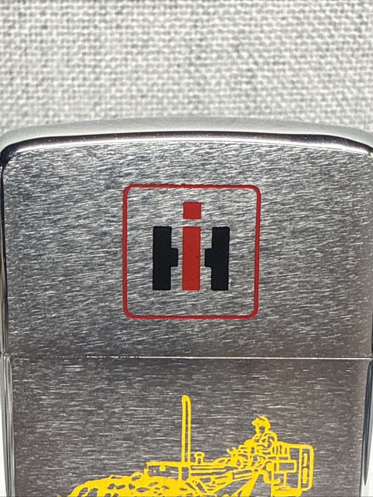 1969 Vintage Zippo Lighter International Harvester IH Logo Advertising Tractor