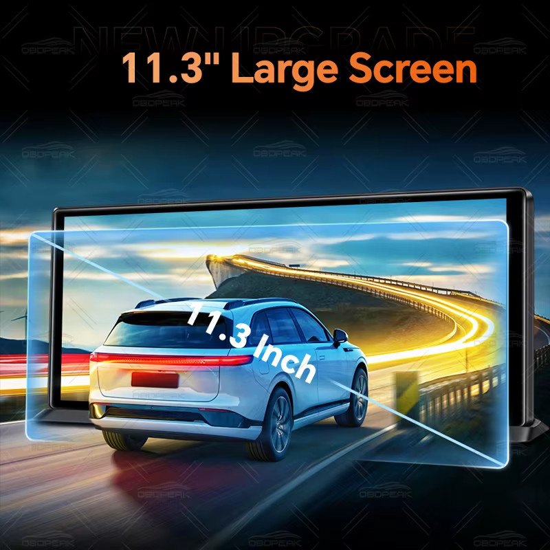 K8 Pro Front 5K Rear 1080P Dash Cam Camera 11.3″ Touch Ai Screen Carplay & Andro