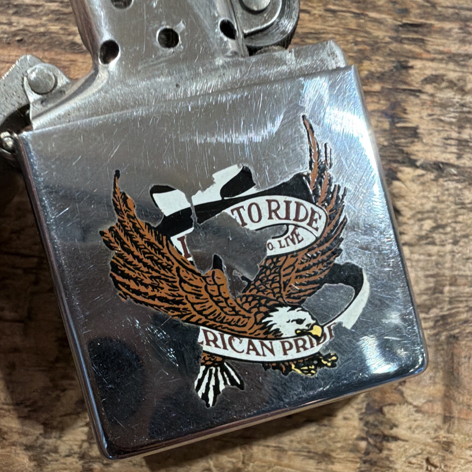 Zippo Windproof Silver Lighter Case Bradford, PA Made in U.S.A. 07