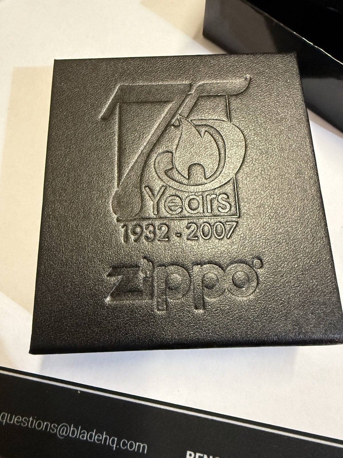 Zippo 75th Anniversary Lighter 1932-2007 NEW MIB A-07 Unfired Complete