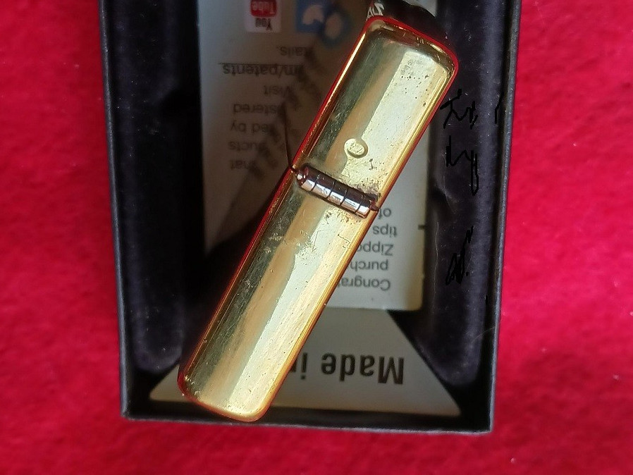 1995 Cowboy Bronco Solid Brass Zippo Lighter -Nice