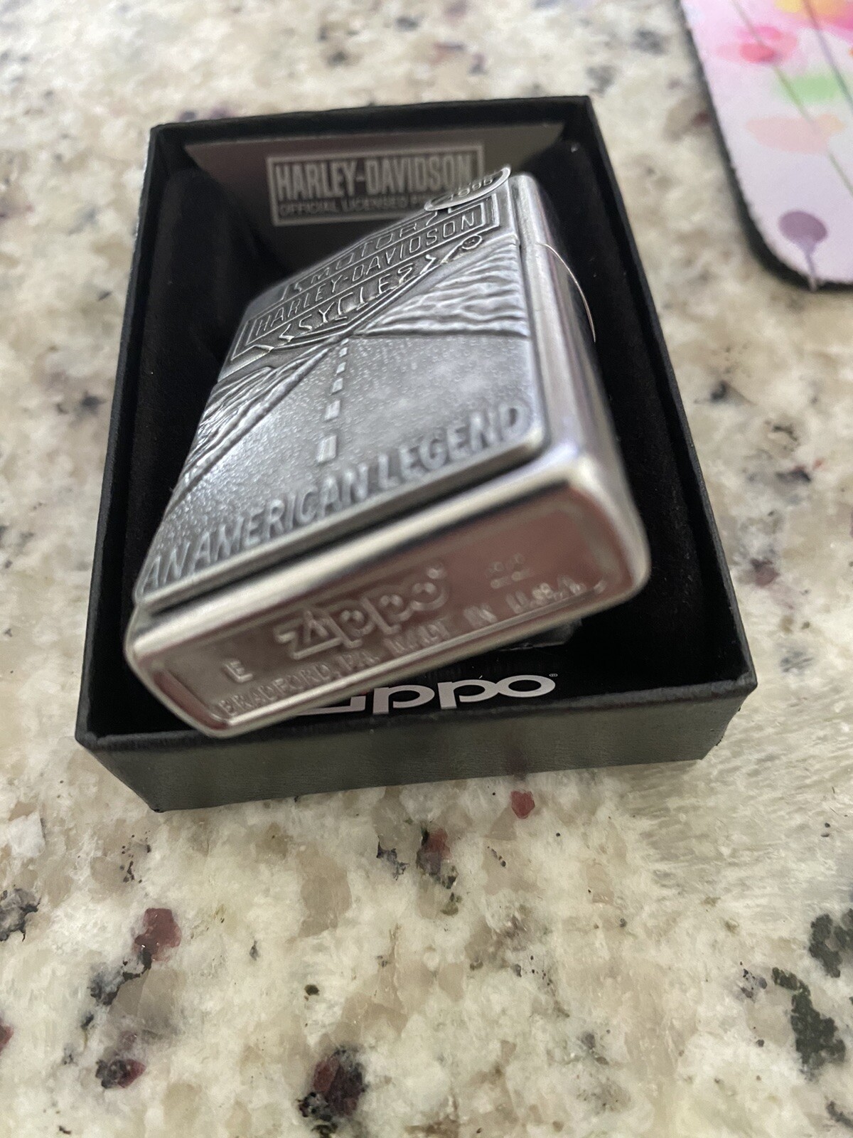 Zippo Harley Davidson American Legend Textured Lighter – 20229 – New