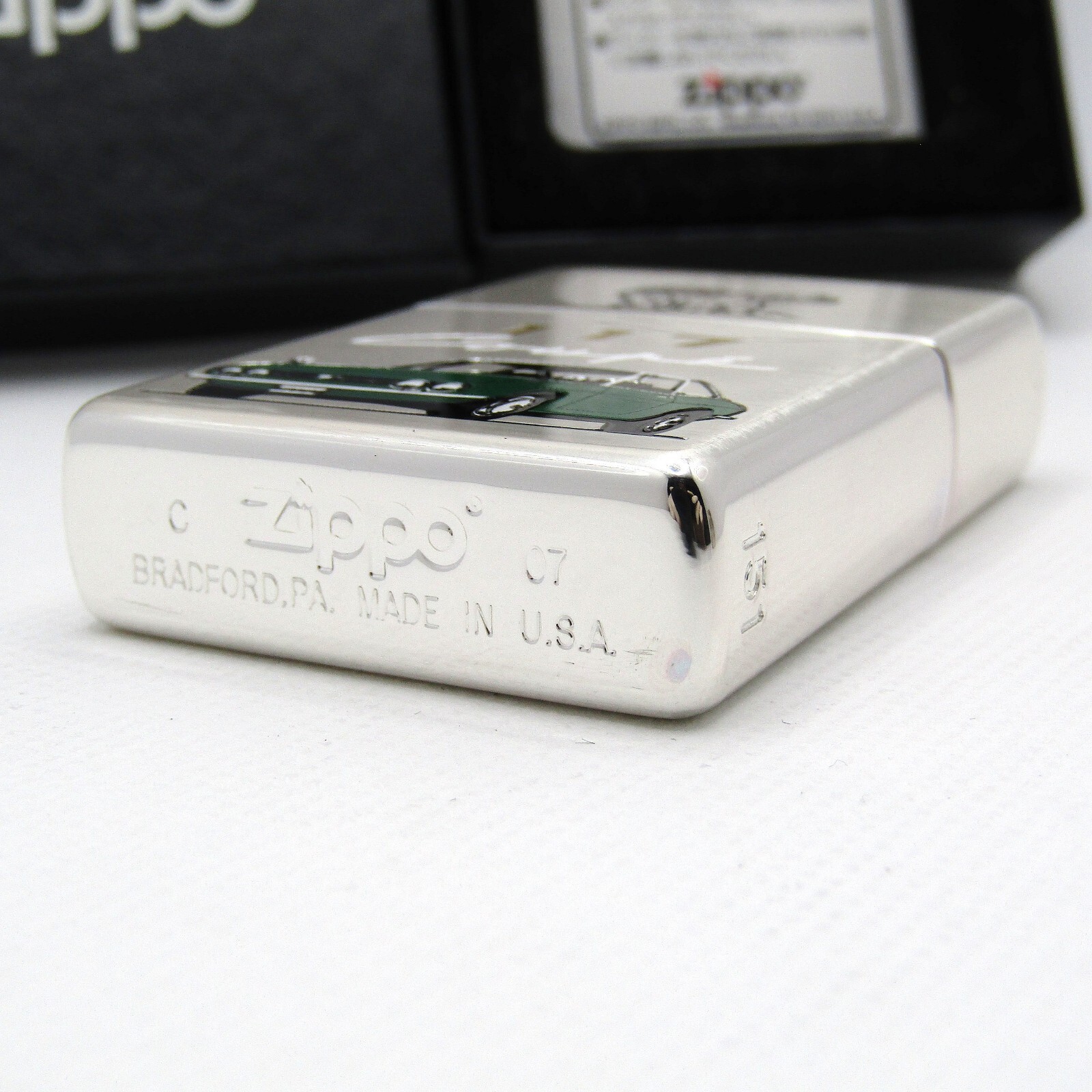 ISUZU 117 Coupe Engraved Limited 151 Zippo Oil Lighter 2007 Unfired Rare