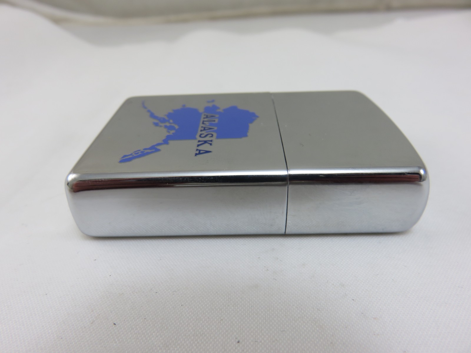 Zippo No. 250 Lighter Alaska State Map Chrome NEW OLD STOCK