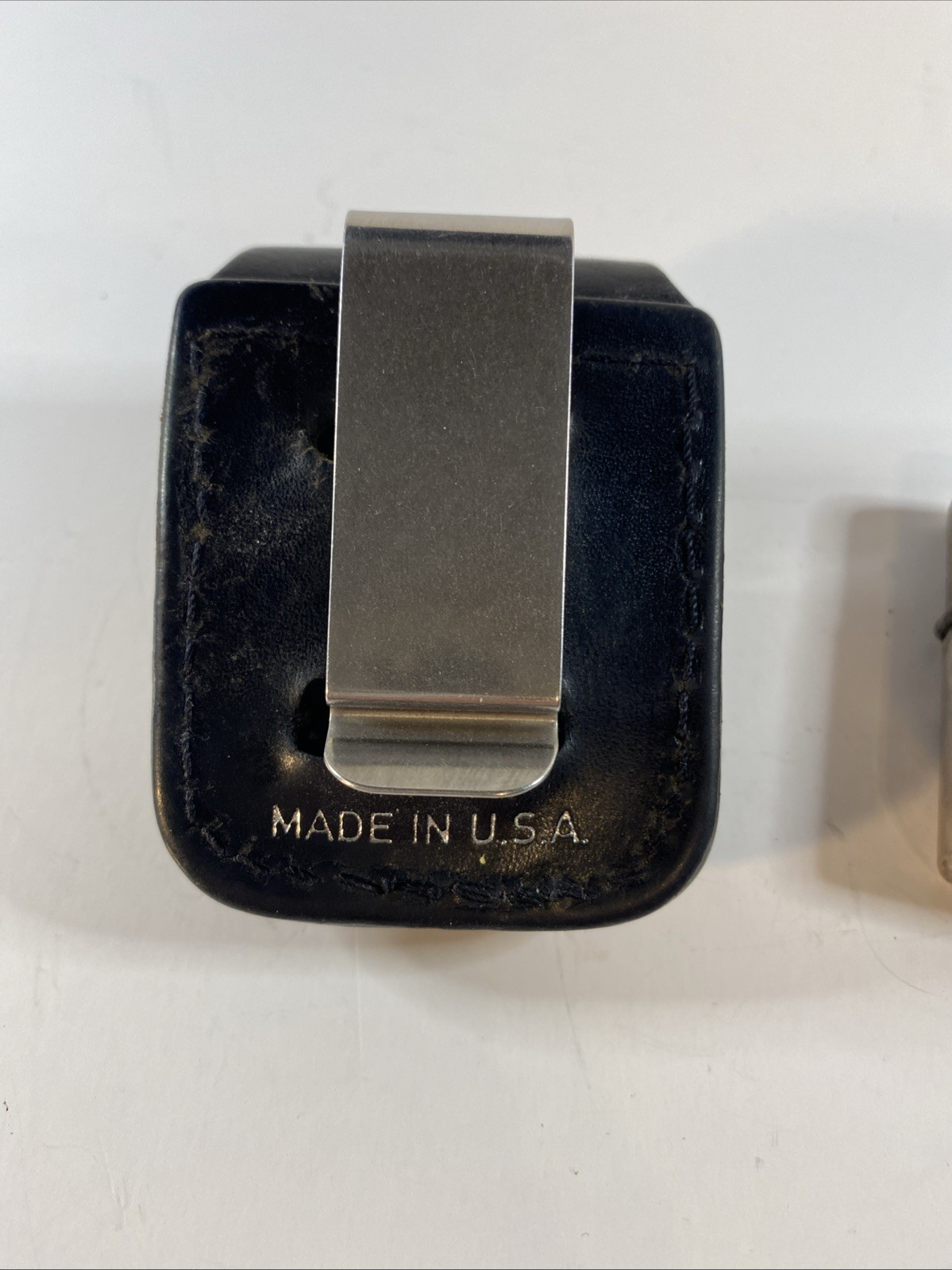 Vintage Rare Dragon Zippo Lighter 2004 J XI USA w/ Leather Belt Holster