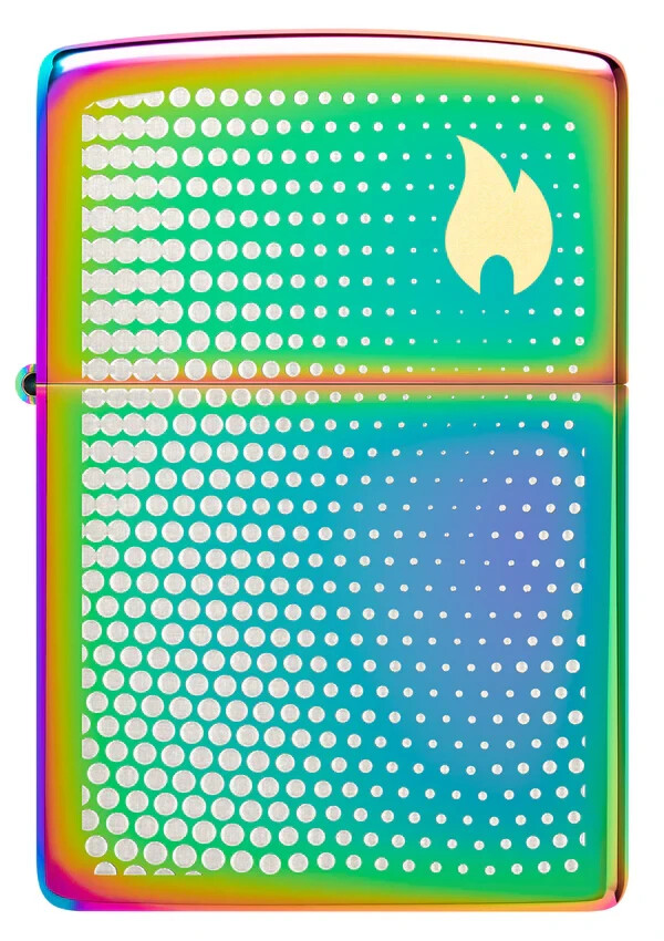 Zippo Dot Matrix Design Multi Color Laser Two-Tone 46569