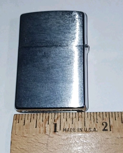 Vintage Zippo Brushed Chrome Lighter 2006 Matching Insert Sparks USA