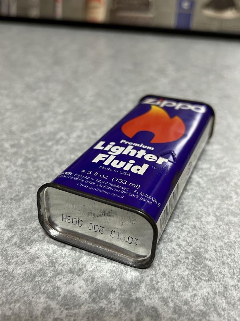 Zippo Lighter Fuel Purple Empty Oil Can 4.5fl oz