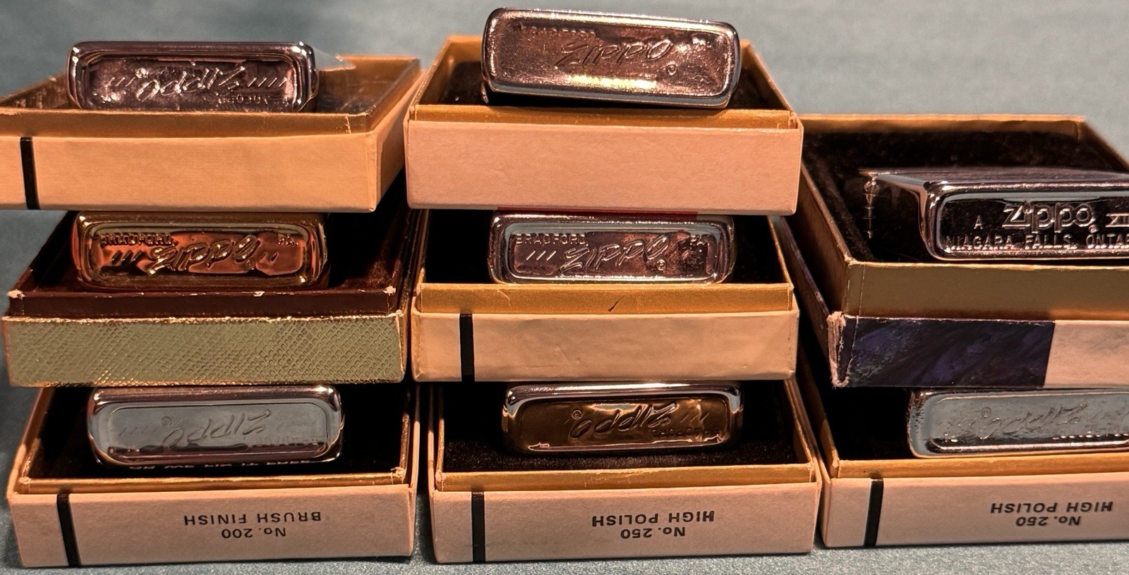 Zippo Lighter Collection Lot Of 45 – NOS Military Advertising Vintage 1950s-2018