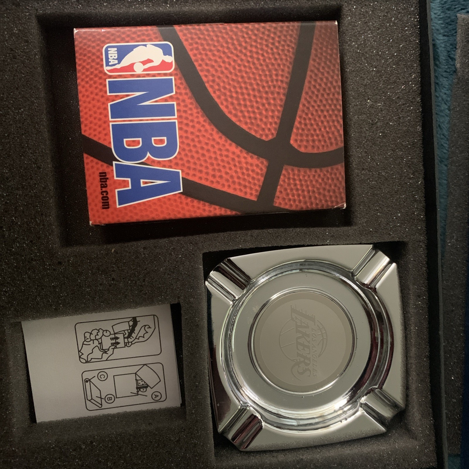 Vintage Zippo Lighter And Ashtray Los Angeles Lakers 2007 NEW In Box