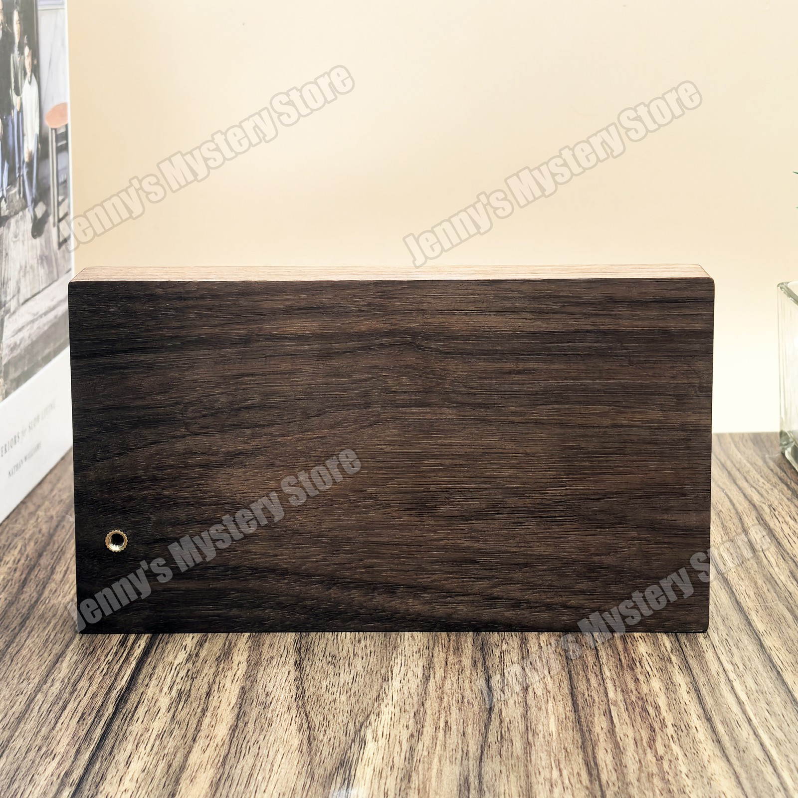 3Slot Black Walnut Lighter Collection Display Case Storage Box for Zippo Lighter