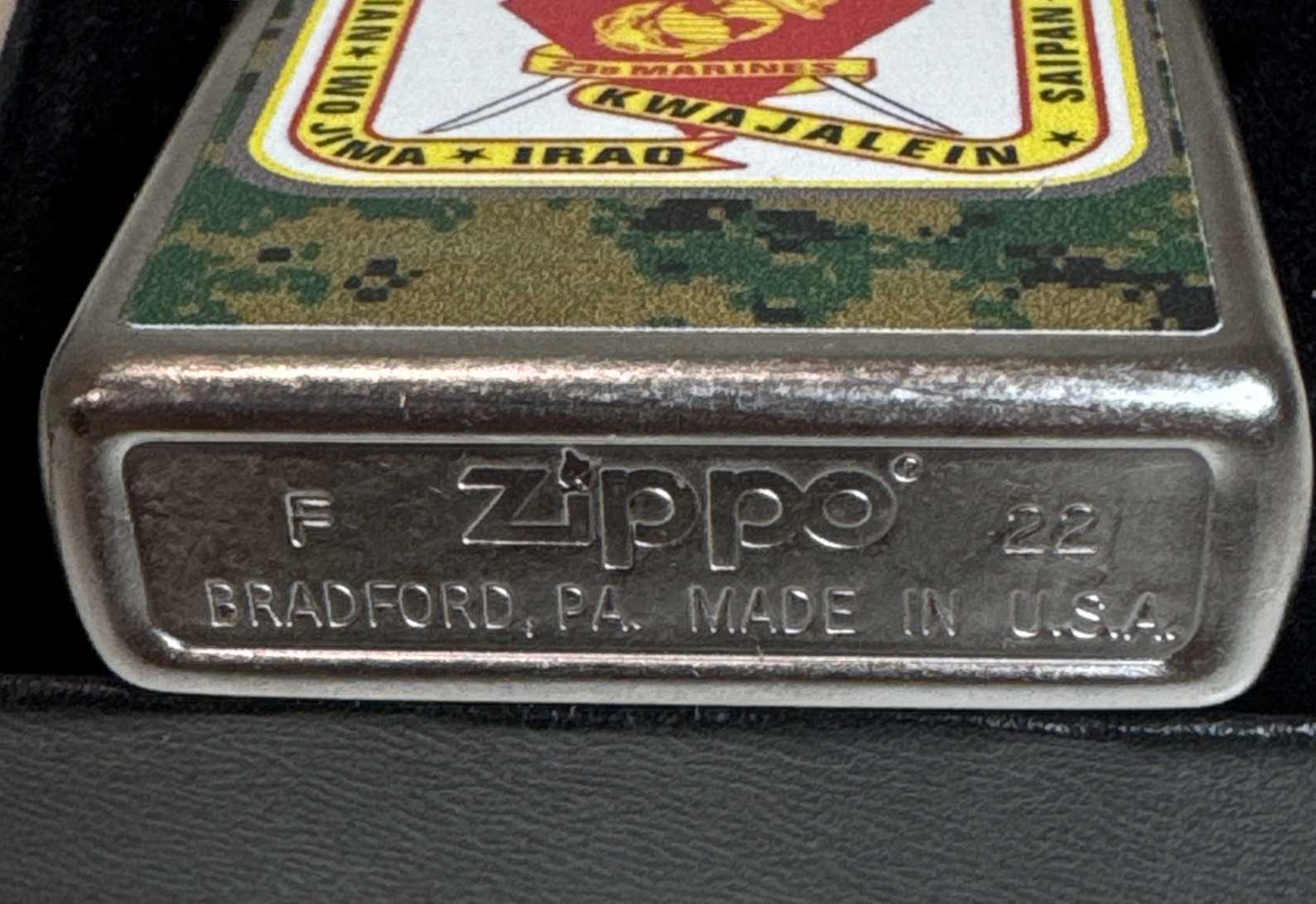 Zippo Lighter US Marine Corps Series 2022 / 2nd Battalion 23rd Marines / USA