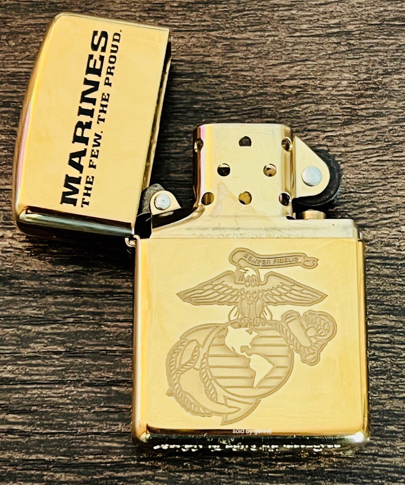 Zippo Armor U.S.M.C. Lighter with Engraved Marine Corps Logo, 97255, New In Box