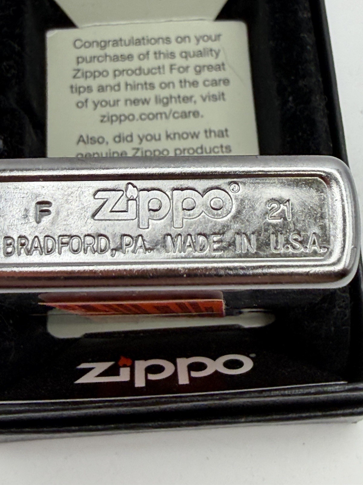 2021 American Pride US Flag Eagle Chrome Zippo Lighter New B35