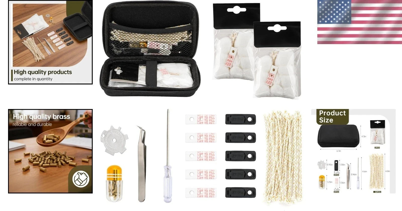 Zippo Repair Kit – Replacement Parts with Cotton, Flint, Wick, Pad & Tool
