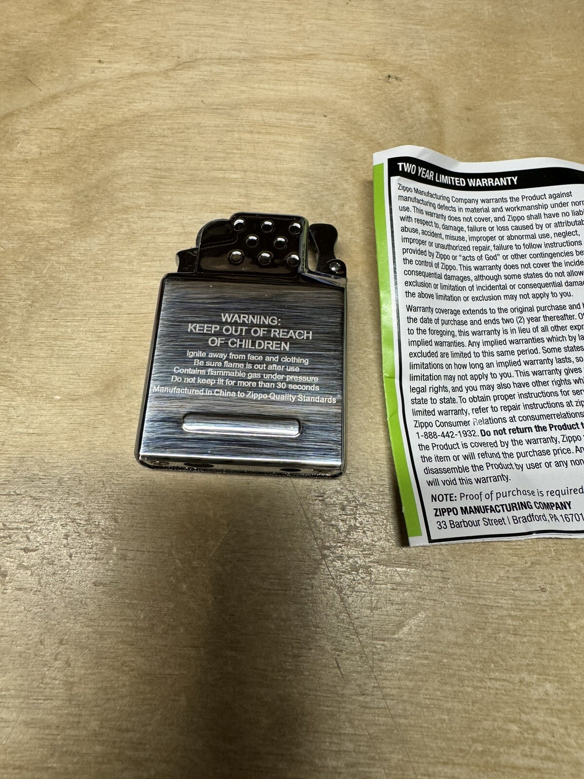 Zippo Soft Flame Butane Lighter Insert – Yellow Flame – 65800 rA – New
