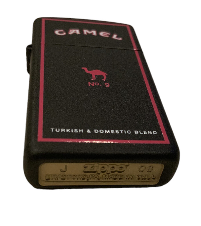 Zippo Camel No 9 Lighter Turkish & Domestic Blend Black Red Limited Edition Rare