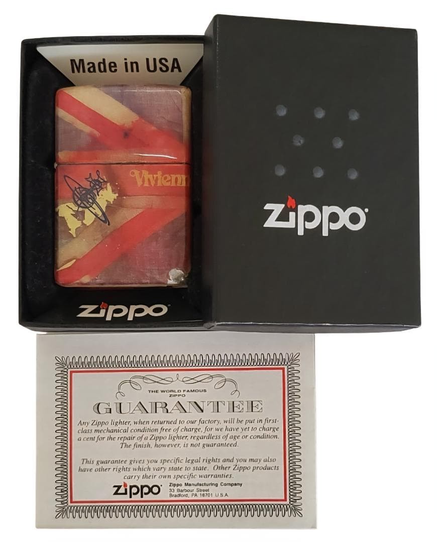 ZIPPO Vivienne Westwood Union Jack Lighter Made in USA Used