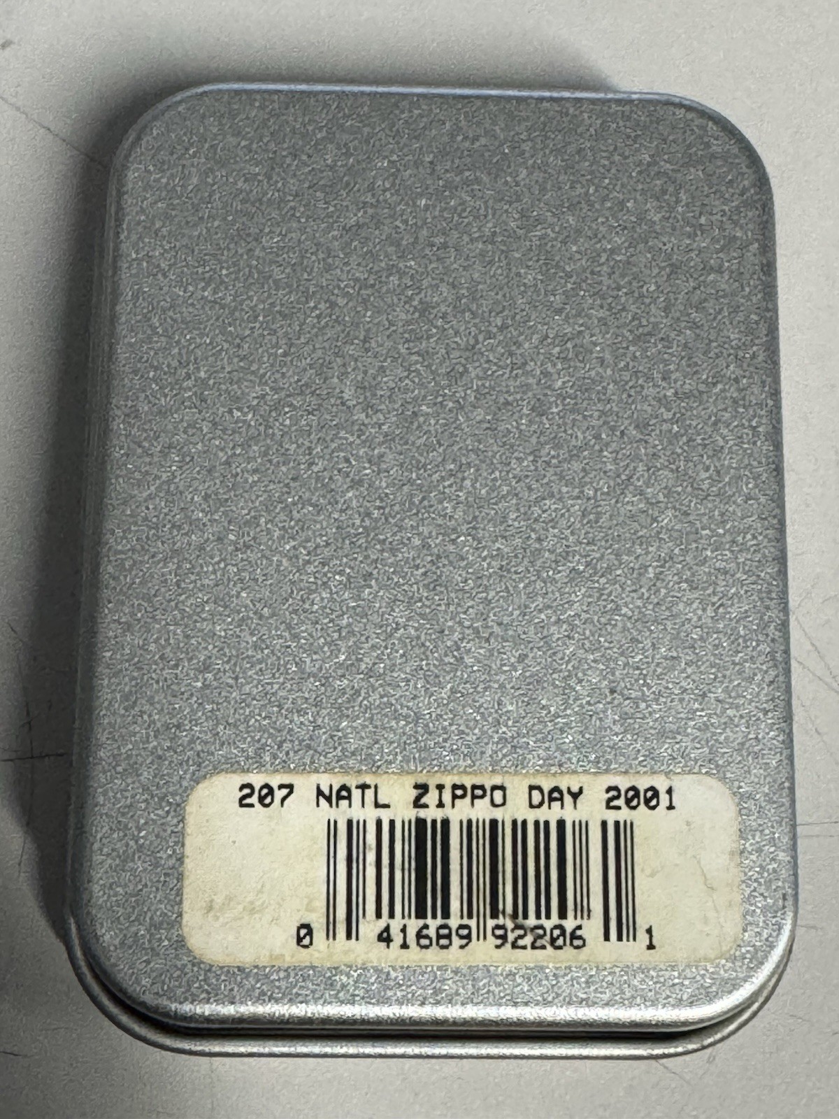 ZIPPO 2001 HOORAY NATIONAL ZIPPO DAY STREET CHROME LIGHTER UNFIRED IN BOX G311