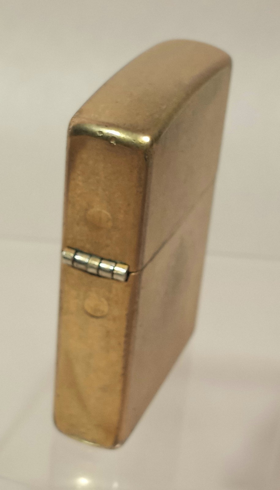 Vintage ZIPPO 2004 Gold Tone Gold Insert Cigarette Lighter Nice Snap