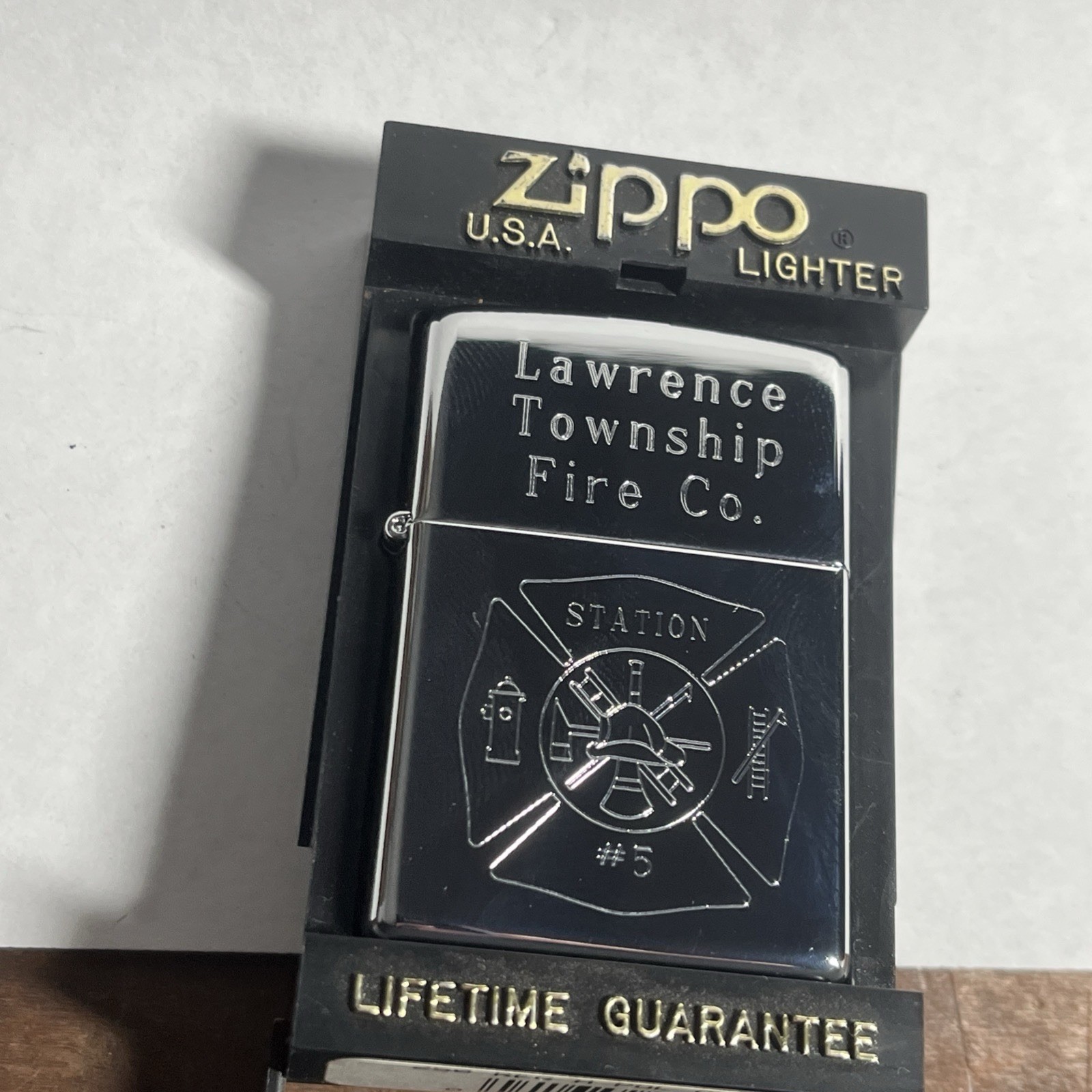 1997 High Polish Zippo Lawrance Township Fire Co. -Plymptonville Pa – J1