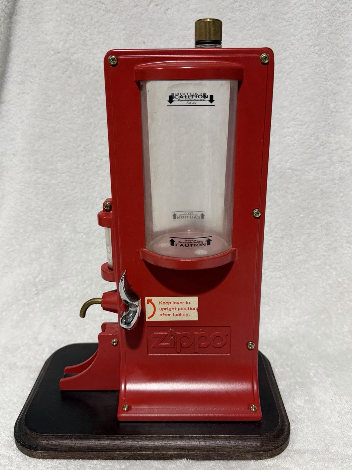 Vintage Zippo Lighter Fuel Station Aluminum Die Cast