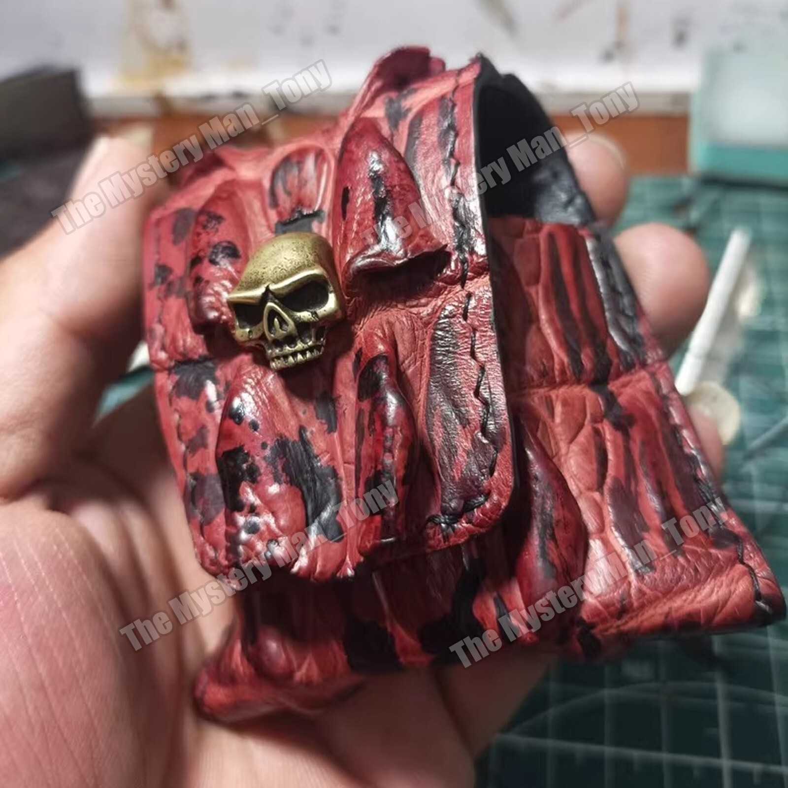 Crocodile Leather Lighters Protective Case Storage Bag for Zippo Lighter