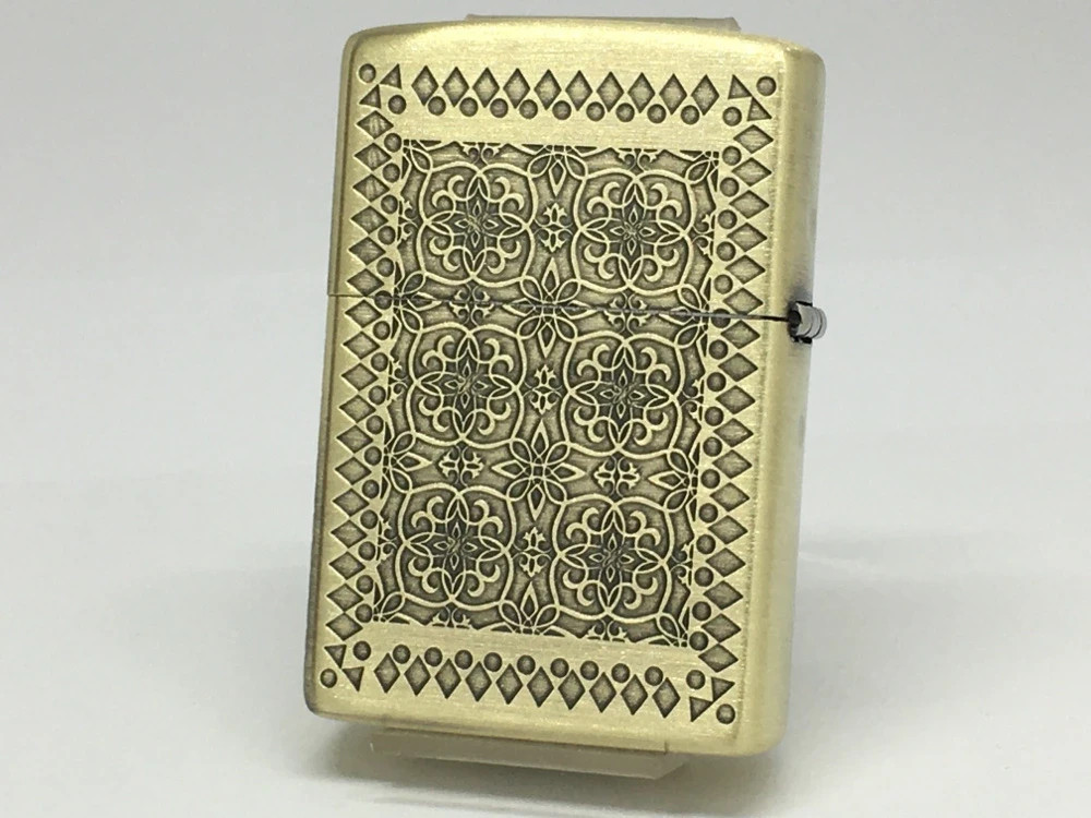 Zippo Lighter Flame Clown 3-sided Processing Brass Ibushi Gold Regular Japan New