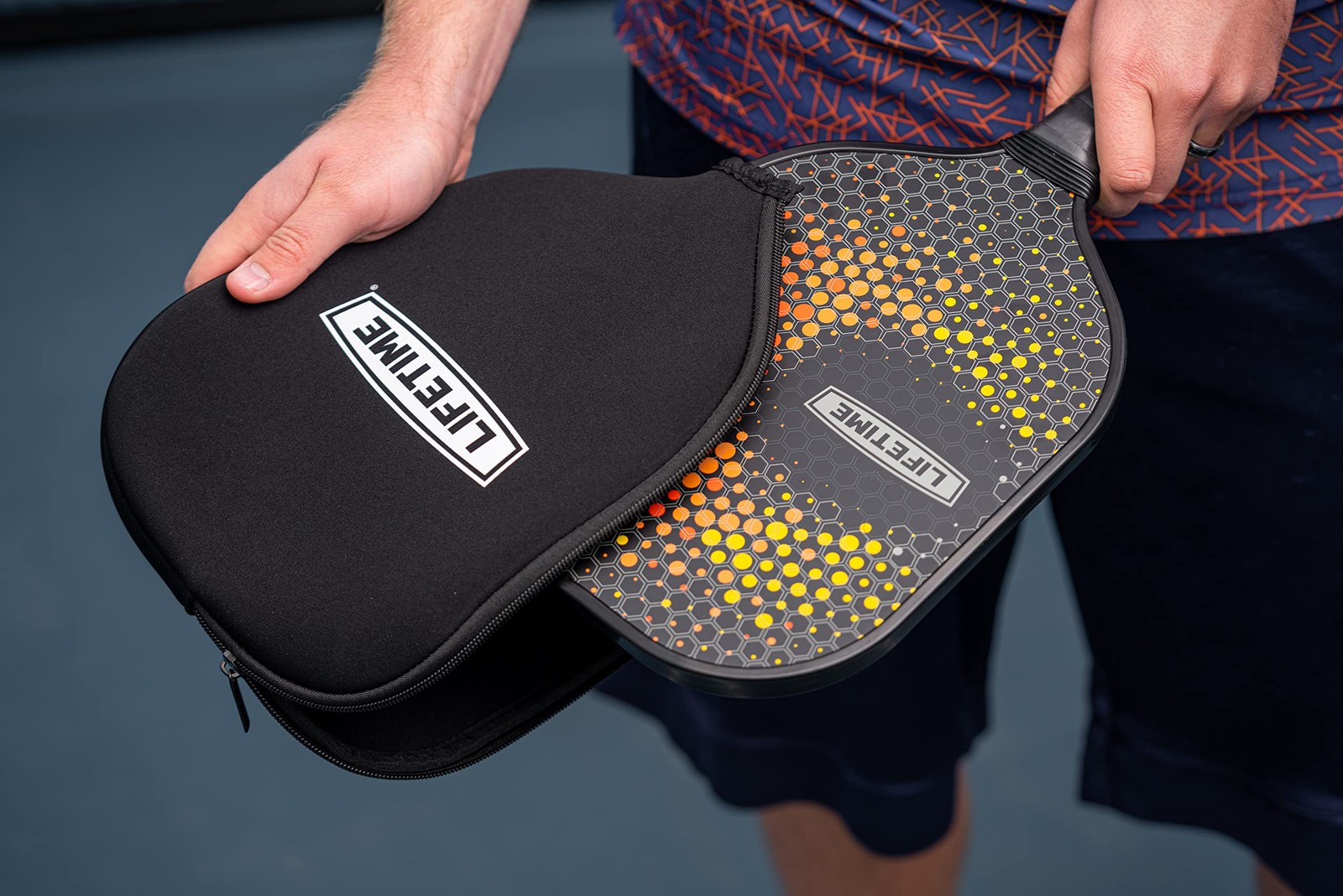 Lifetime Pickleball Paddle Graphite Surface Honeycomb Core Comfort Cover Single