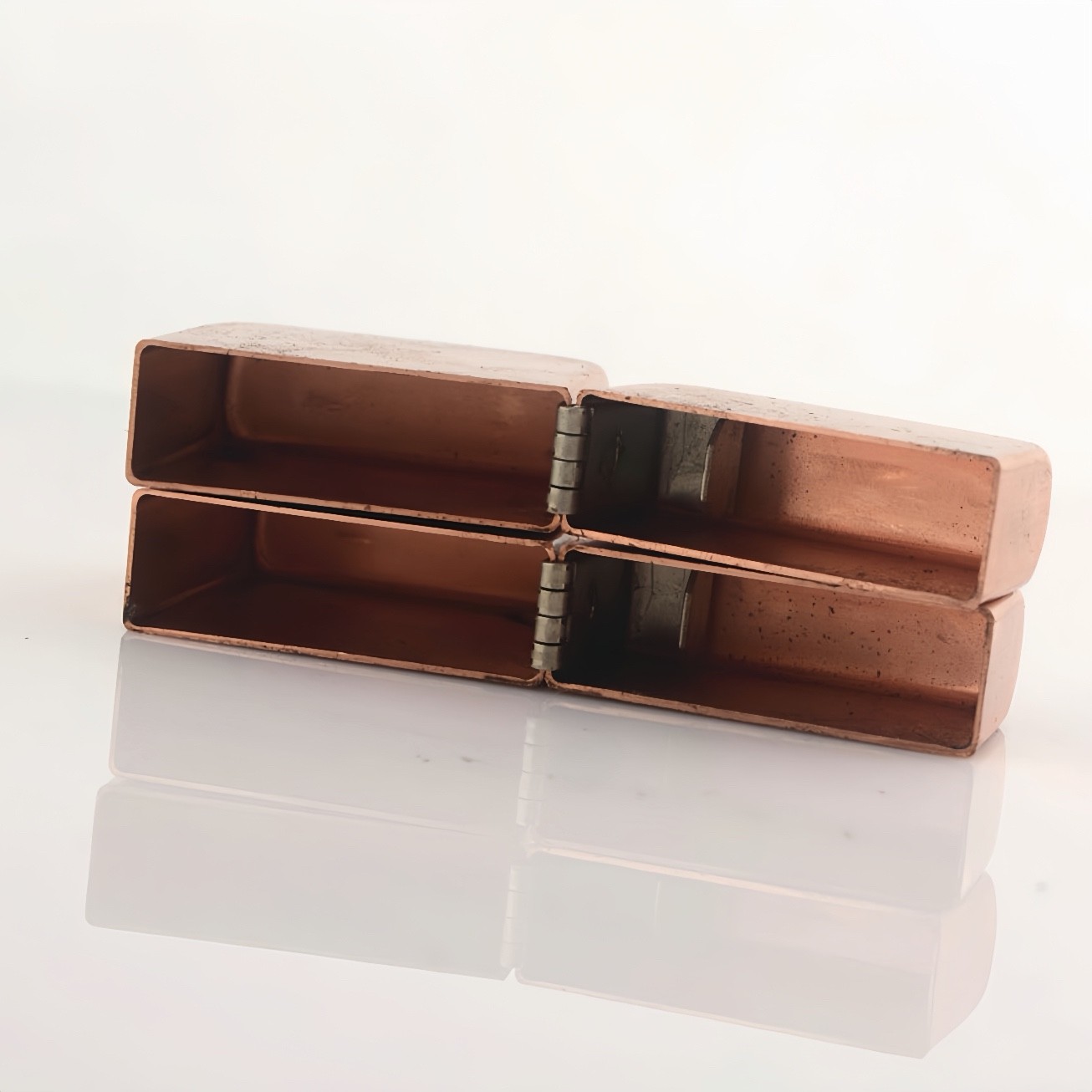 Red Copper Lighter Shell for Zippo Insert, Thickened Flat Top Case