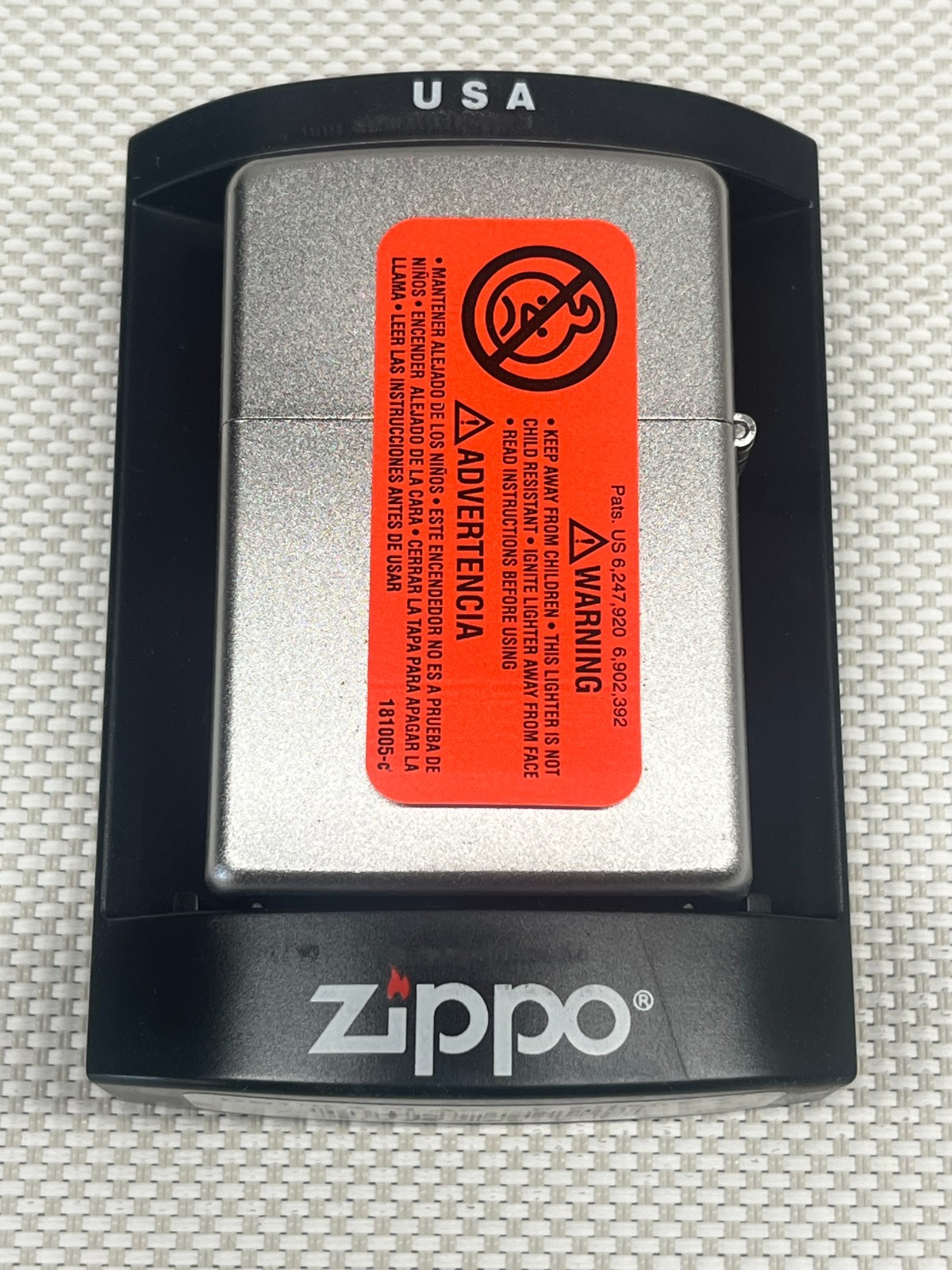 Zippo Lighter „Flag of France“ Unfired Orange Seal
