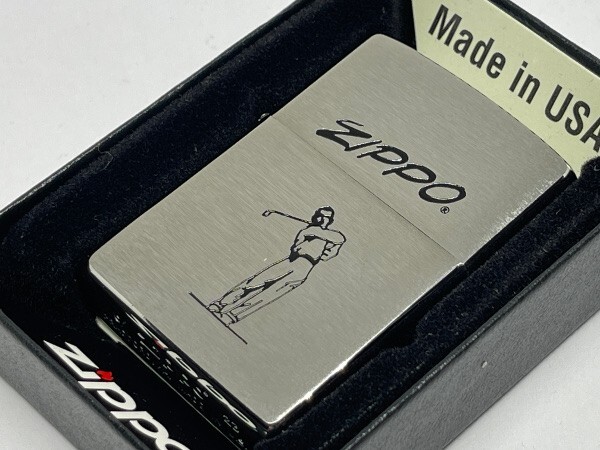 Zippo Lighter CASE ONLY Art Classic Sports Golf Silver Regular Case Japan
